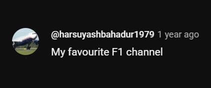 My favourite F1 channel